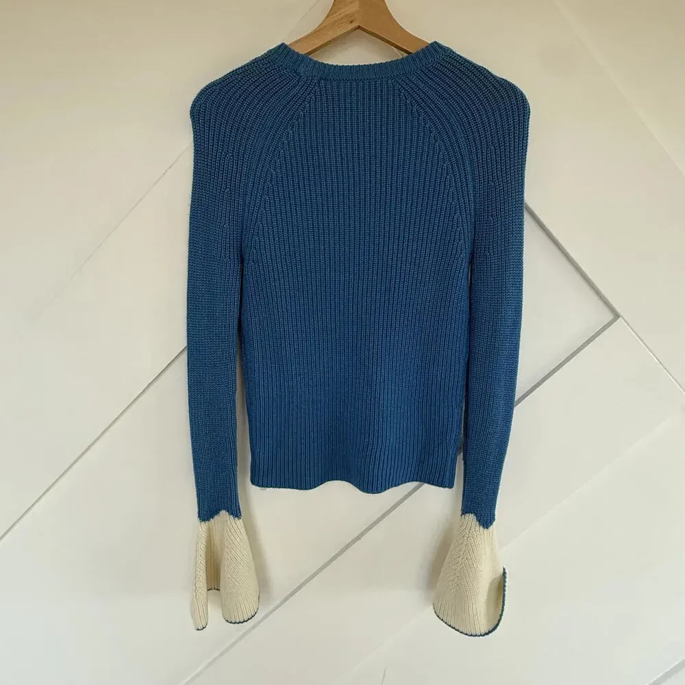 Essentiel Antwerp Goodies Blue Curacao Pullover Sweater XS New